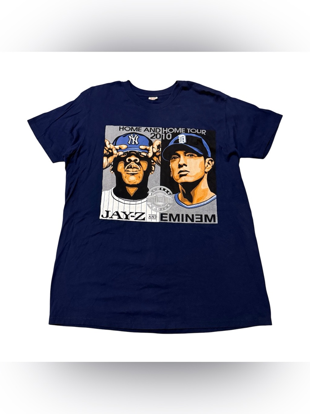 Hanes Jaÿ-Z & Eminem 2010 Home and Home Tour Yankee Stadium Tee